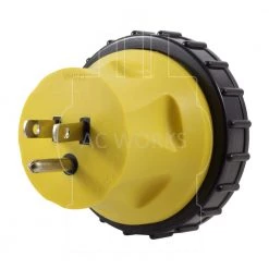 AC WORKS RV/ Marine Adapter Regular Household 15 Amp Plug to 30 Amp RV/Marine L5-30R Female Connector -Extension Cords Sales Store ac works rv marine cords rv515ml530 4f 1000