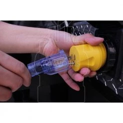 AC WORKS RV/Marine Adapter Regular Household 15 Amp Plug to 50 Amp RV/Marine Locking Female Connector -Extension Cords Sales Store ac works rv marine cords rv515ss2 31 1000