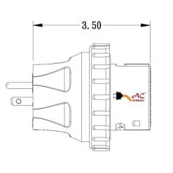 AC WORKS RV/Marine Adapter Regular Household 15 Amp Plug to 50 Amp RV/Marine Locking Female Connector -Extension Cords Sales Store ac works rv marine cords rv515ss2 44 1000