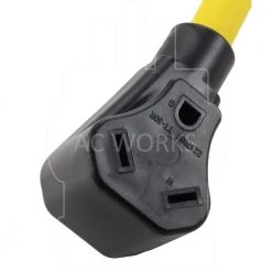 AC WORKS AC Connectors 1.5 ft. 10/3 L14-30P 30 Amp 4-Prong Locking Plug to 30 Amp RV Generator Adapter -Extension Cords Sales Store ac works rv marine cords rvl1430tt 018 1f 1000