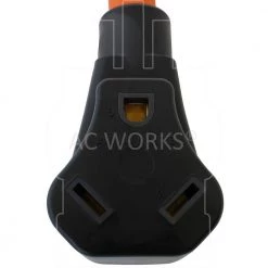 AC WORKS AC Connectors 1.5 ft. 10/3 L5-30P 30 Amp 3-Prong Locking Plug to 30 Amp RV Generator Adapter -Extension Cords Sales Store ac works rv marine cords rvl530tt 018 1f 1000