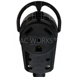 AC WORKS 50 ft. 30 Amp 125V NEMA TT-30 RV Rubber Extension Cord With Handle -Extension Cords Sales Store ac works rv marine cords tt30pr 050e 1f 1000