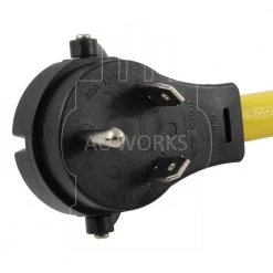 AC WORKS AC Connectors 1.5 ft. 10/3 RV 30 Amp TT-30P Plug to SS2-50R RV/Marine 50 Amp Detachable Inlet Adapter -Extension Cords Sales Store ac works rv marine cords ttm50 018 4f 1000