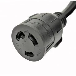 Parkworld 25 ft. 10/3 3-Wire 50 Amp Generator/RV/Range 14-50P Plug to 3-Prong 30 Amp 250-Volt Locking L6-30R Female Adapter Cord -Extension Cords Sales Store appliance extension cords 60424a 1f 1000