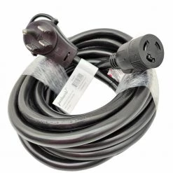 Parkworld 25 ft. 10/3 3-Wire 50 Amp Generator/RV/Range 14-50P Plug to 3-Prong 30 Amp 250-Volt Locking L6-30R Female Adapter Cord