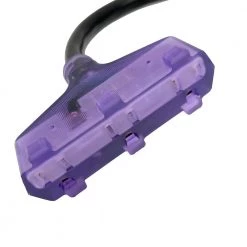 Parkworld 1 ft. 10/3 3-Wire 220/250-Volt Electrical Stove 10-50P 3-Pin Plug To 3x 5-15R 110/125-Volt Tri-Outlets Power Adapter -Extension Cords Sales Store appliance extension cords 62343 4f 1000