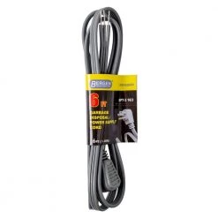 Bergen Industries 6 ft. 3-Wire Garbage Disposal Replacement Cord Gray