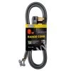 Bergen Industries 6 ft. 3-Wire Oven Range Replacement Cord Gray -Extension Cords Sales Store bergen industries appliance extension cords r628106 64 1000