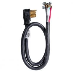 Bergen Industries 4 ft. 4-Wire Oven Range Replacement Cord Black -Extension Cords Sales Store bergen industries appliance extension cords r628204 1f 1000
