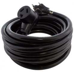 AC WORKS 50 ft. 30 Amp 250 V NEMA 10-30 3-Prong Dryer Heavy-Duty STW 10/3 Extension Cord