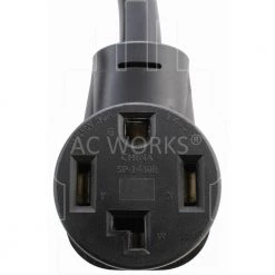 AC WORKS 10 ft. 30 Amp 125/250 -Volt NEMA 14-30 4-Prong Dryer Heavy-Duty STW 10/4 Extension Cord -Extension Cords Sales Store black ac works general purpose cords 1430pr 010d 1f 1000