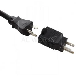 AC WORKS 25 ft. 15/20 Amp 12/3 Household Outdoor Extension Cord -Extension Cords Sales Store black ac works general purpose cords 15 20aex 025d 44 1000