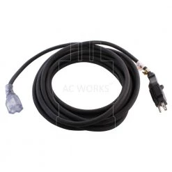 AC WORKS 25 ft. 15/20 Amp 12/3 Household Outdoor Extension Cord -Extension Cords Sales Store black ac works general purpose cords 15 20aex 025d 76 1000