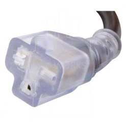 AC WORKS 25 ft. 12/3 SJTW 20 Amp 250-Volt NEMA 6-20 Indoor/Outdoor Lighted End Anti-Cold Weather Extension Cord -Extension Cords Sales Store black ac works general purpose cords s620pr 025 1f 1000