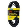 Bergen Industries 25 ft. 14/3 SJTOW 15 Amp/125-Volt All Weather Farm and Shop Extension Cord in Black -Extension Cords Sales Store black bergen industries general purpose cords sc25143or 64 1000