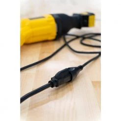 Bergen Industries 50 ft. 14/3 SJTOW 15 Amp/125-Volt All-Weather Farm and Shop Extension Cord in Black -Extension Cords Sales Store black bergen industries general purpose cords sc50143or 4f 1000