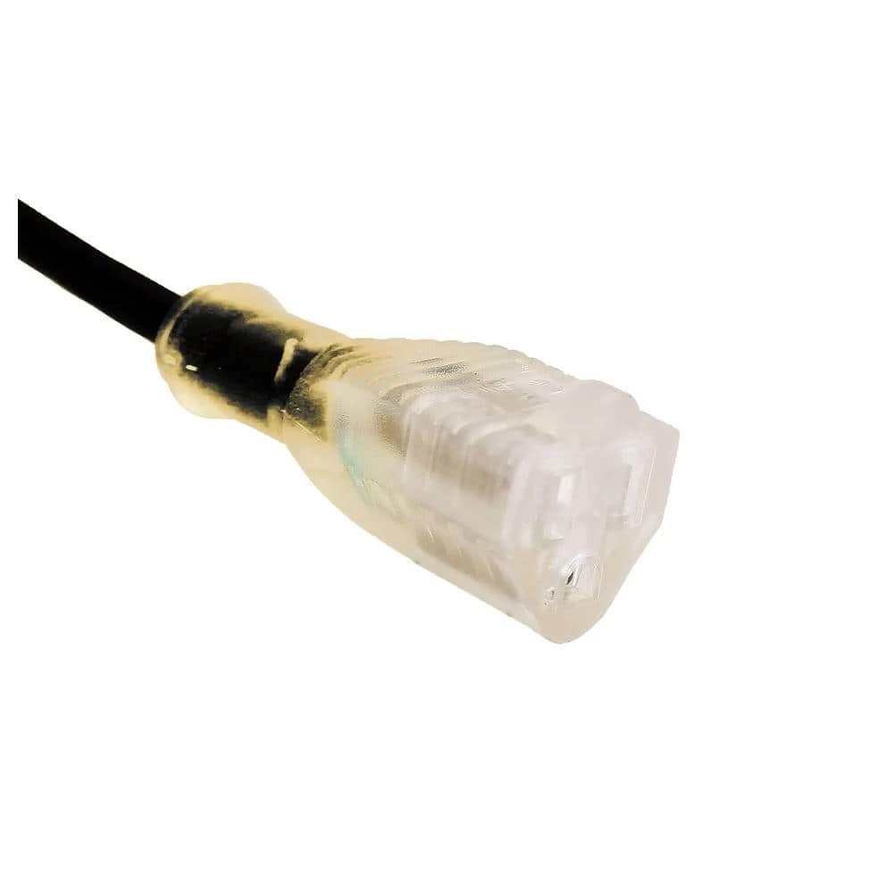 LifeSupplyUSA 25 ft. 12/3 SJTW 15 Amp 125-Volt 1875-Watt Lighted End Indoor/Outdoor Black Heavy-Duty Extension Cord 6 LifeSupplyUSA 25 ft. 12/3 SJTW 15 Amp 125-Volt 1875-Watt Lighted End Indoor/Outdoor Black Heavy-Duty Extension Cord - Image 4