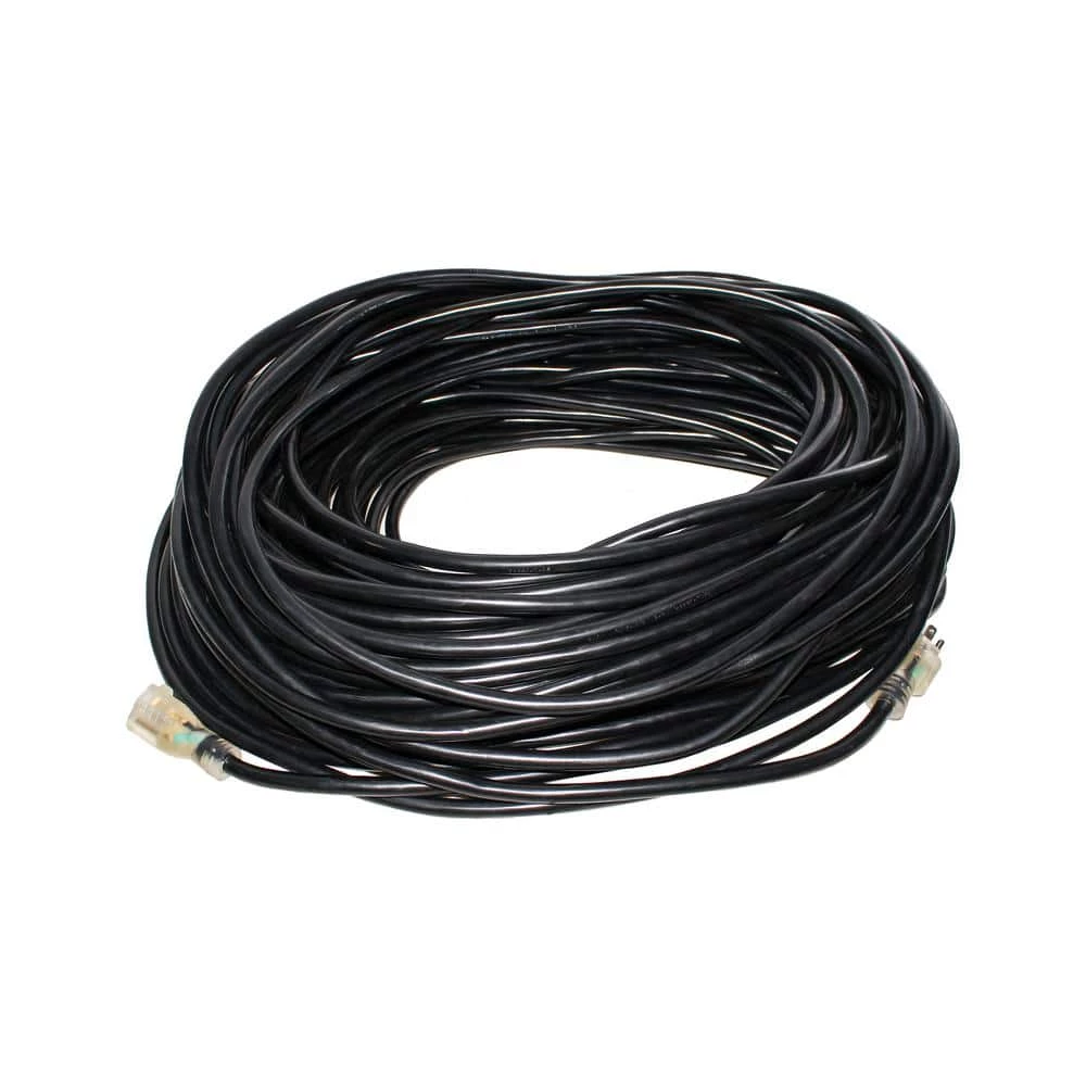 LifeSupplyUSA 200 ft. 14/3 SJTW 7 Amp 125-Volt 875-Watt Lighted End Indoor/Outdoor Black Heavy-Duty Extension Cord 4 LifeSupplyUSA 200 ft. 14/3 SJTW 7 Amp 125-Volt 875-Watt Lighted End Indoor/Outdoor Black Heavy-Duty Extension Cord - Image 2