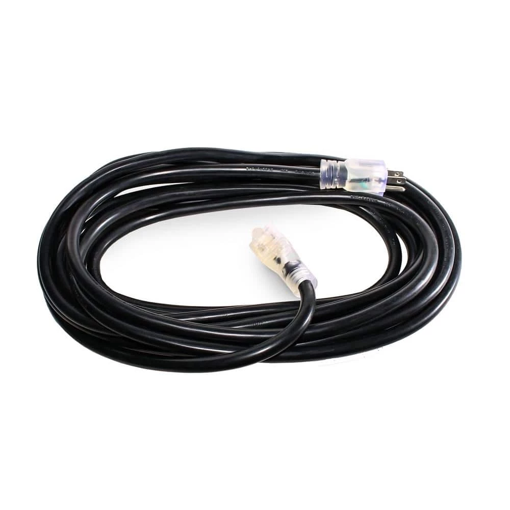 LifeSupplyUSA 12/3 25 ft. SJTW 15 Amp, 125-Volt 1875-Watt Lighted End Indoor/Outdoor Black Heavy-Duty Extension Cord (20-Pack) 4 LifeSupplyUSA 12/3 25 ft. SJTW 15 Amp, 125-Volt 1875-Watt Lighted End Indoor/Outdoor Black Heavy-Duty Extension Cord (20-Pack) - Image 2