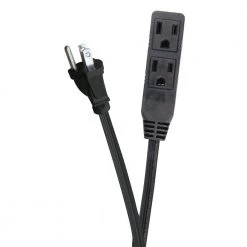 Husky 9 ft. 16/3 Black Banana Extension Cord