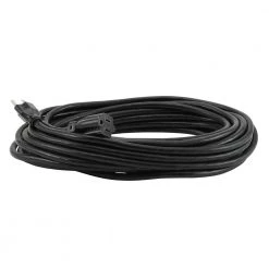 Husky 50 ft. 14/3 Oil Resistant Indoor/Outdoor Extension Cord, Black -Extension Cords Sales Store black husky general purpose cords hd 277 614 40 1000