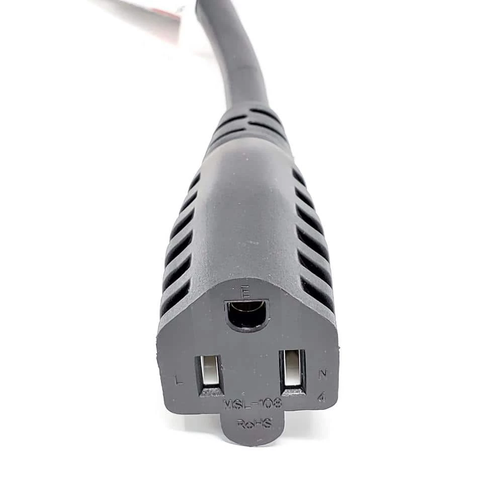 Micro Connectors, Inc 1 ft. 16 AWG Heavy-Duty AC Power Extension Cord UL Approved in Black (2-Pack) 6 Micro Connectors, Inc 1 ft. 16 AWG Heavy-Duty AC Power Extension Cord UL Approved in Black (2-Pack) - Image 4