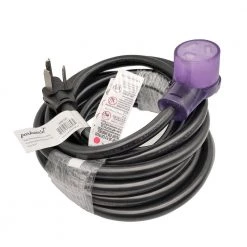 Parkworld 25 ft. 10/3 STW 30 Amp 3-prong Dryer Heavy-Duty NEMA 10-30 Extension Cord -Extension Cords Sales Store black parkworld general purpose cords 886030 1f 1000