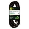 Power By Go Green 25 ft. 16/3 Heavy Duty Extension Cord - Black -Extension Cords Sales Store black power by go green general purpose cords gg 13725bk 64 1000
