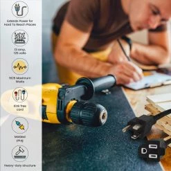 Power By Go Green 25 ft. 16/3 Heavy Duty Extension Cord - Black -Extension Cords Sales Store black power by go green general purpose cords gg 13725bk fa 1000