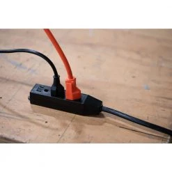 Southwire 15 ft. 14/3 SJTW Trinector Vinyl Outdoor Medium-Duty Extension Cord, Black -Extension Cords Sales Store black southwire general purpose cords 35227408 44 1000