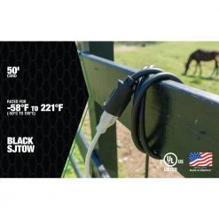 Southwire 50 ft. 12/3 SJTOW AgriPro Farm/Workshop Medium-Duty Extension Cord -Extension Cords Sales Store black southwire general purpose cords 64816901 44 1000