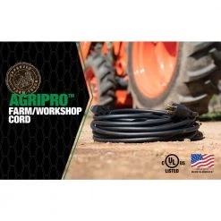 Southwire 50 ft. 12/3 SJTOW AgriPro Farm/Workshop Medium-Duty Extension Cord -Extension Cords Sales Store black southwire general purpose cords 64816901 4f 1000
