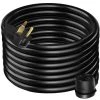 VEVOR 50 ft. Heavy-Duty Outdoor Welder Extension Cord with 3 Prong 50 Amp Power Extension for Welding Machines ETL Approved -Extension Cords Sales Store black vevor general purpose cords 50ft50adhjycx0001v0 64 1000