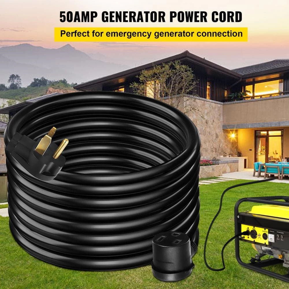VEVOR 50 ft. Heavy-Duty Outdoor Welder Extension Cord with 3 Prong 50 Amp Power Extension for Welding Machines ETL Approved 4 VEVOR 50 ft. Heavy-Duty Outdoor Welder Extension Cord with 3 Prong 50 Amp Power Extension for Welding Machines ETL Approved - Image 2