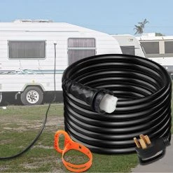 VEVOR RV Shore Power Extension Cord 50 ft. 50 Amp Heavy-Duty Twist Lock Cord 50 Amp RV Replacement Cord UL Approved 17 VEVOR RV Shore Power Extension Cord 50 ft. 50 Amp Heavy-Duty Twist Lock Cord 50 Amp RV Replacement Cord UL Approved -Extension Cords Sales Store black vevor general purpose cords hjljqyt50x50dsk01v1 31 1000