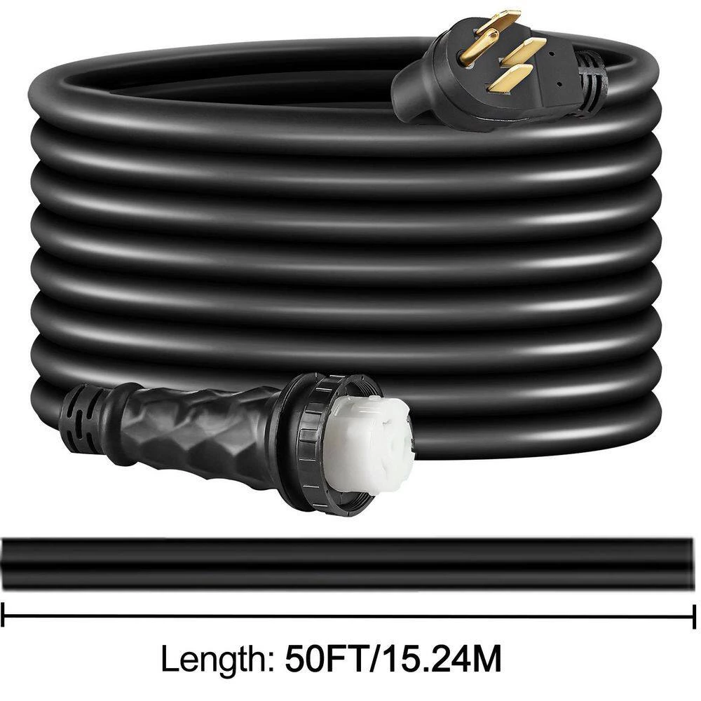 VEVOR RV Shore Power Extension Cord 50 ft. 50 Amp Heavy-Duty Twist Lock Cord 50 Amp RV Replacement Cord UL Approved 9 VEVOR RV Shore Power Extension Cord 50 ft. 50 Amp Heavy-Duty Twist Lock Cord 50 Amp RV Replacement Cord UL Approved - Image 7