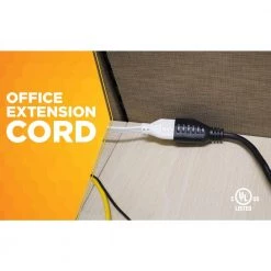 Woods 25 ft. 16/3 Indoor Medium-Duty Extension Cord -Extension Cords Sales Store black woods general purpose cords 5601 a0 1000