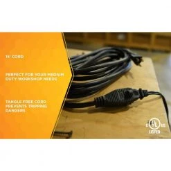Woods 15 ft. 16/3 SJTW Outdoor Light-Duty Extension Cord -Extension Cords Sales Store black woods general purpose cords 990261 1f 1000