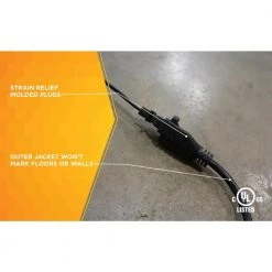 Woods 15 ft. 16/3 SJTW Outdoor Light-Duty Extension Cord -Extension Cords Sales Store black woods general purpose cords 990261 44 1000