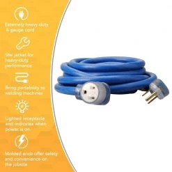 Southwire 25 ft. 8/3 STW 6-50 Heavy-Duty Welder Power Extension Cord -Extension Cords Sales Store blue southwire general purpose cords 19178806 4f 1000