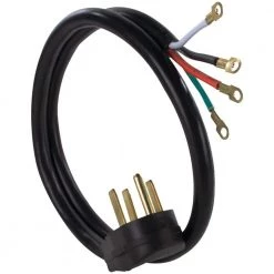 CERTIFIED APPLIANCE ACCESSORIES 4 ft. 8/4 4-Wire Eyelet 50 Amp Range Cord -Extension Cords Sales Store certified appliance accessories appliance extension cords 90 2080 e1 1000