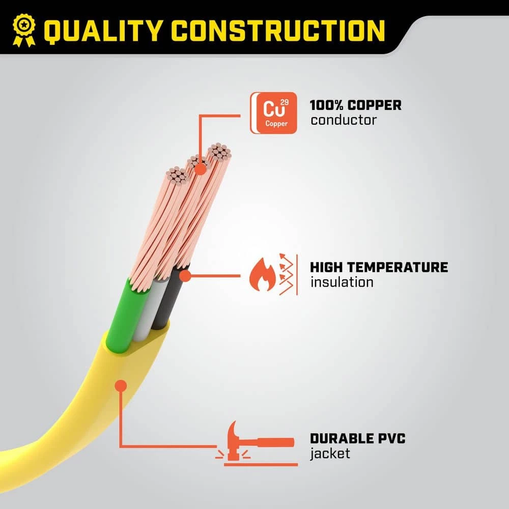 Champion Power Equipment 25 ft. 30 Amp 125-Volt Fan-Style Flat Generator Extension Cord 12 Champion Power Equipment 25 ft. 30 Amp 125-Volt Fan-Style Flat Generator Extension Cord - Image 10