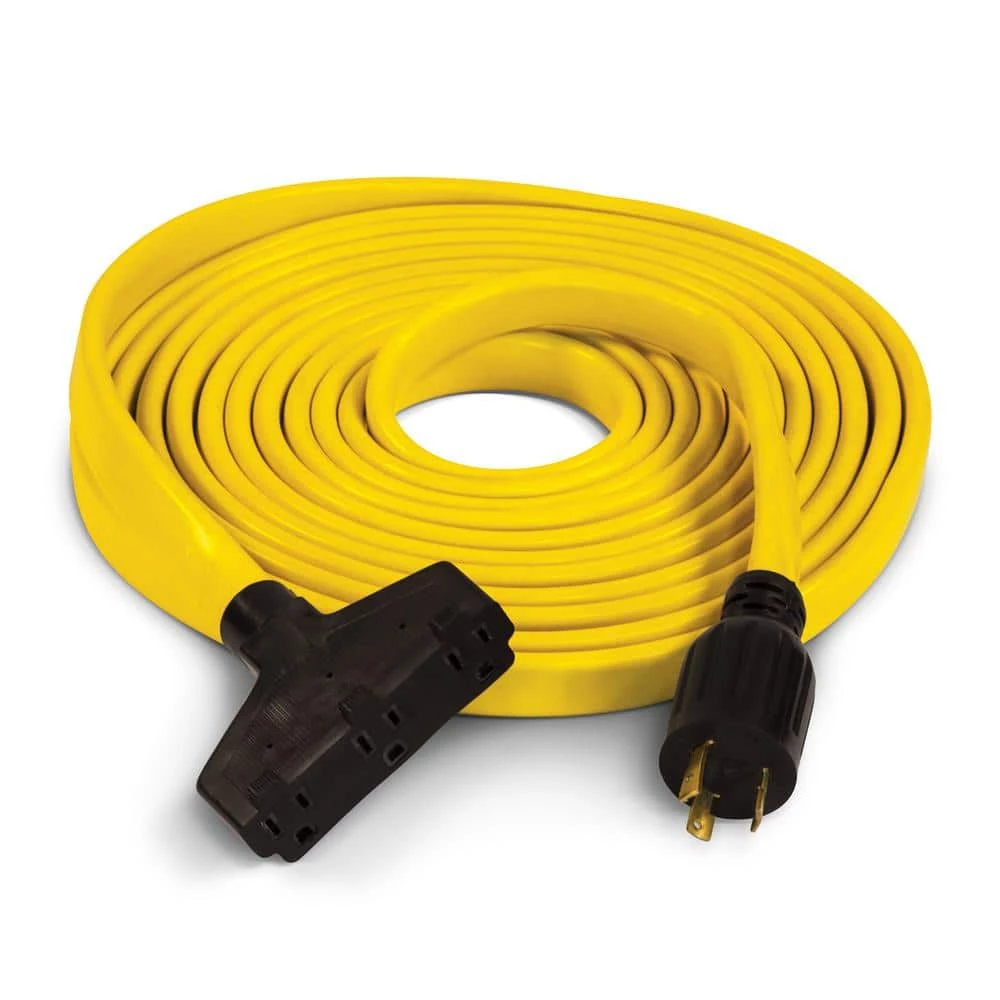 Champion Power Equipment 25 ft. 30 Amp 125-Volt Fan-Style Flat Generator Extension Cord 3 Champion Power Equipment 25 ft. 30 Amp 125-Volt Fan-Style Flat Generator Extension Cord