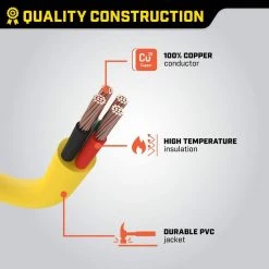 Champion Power Equipment 25 ft. 30 Amp 240-Volt Generator Power Cord -Extension Cords Sales Store champion power equipment generator cords 48036 66 1000