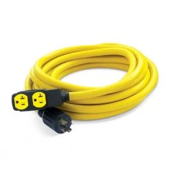 Champion Power Equipment 25 ft. NEMA L14-30P to 4x 5-20R Generator Cord in Yellow -Extension Cords Sales Store champion power equipment generator cords 48043 c3 1000