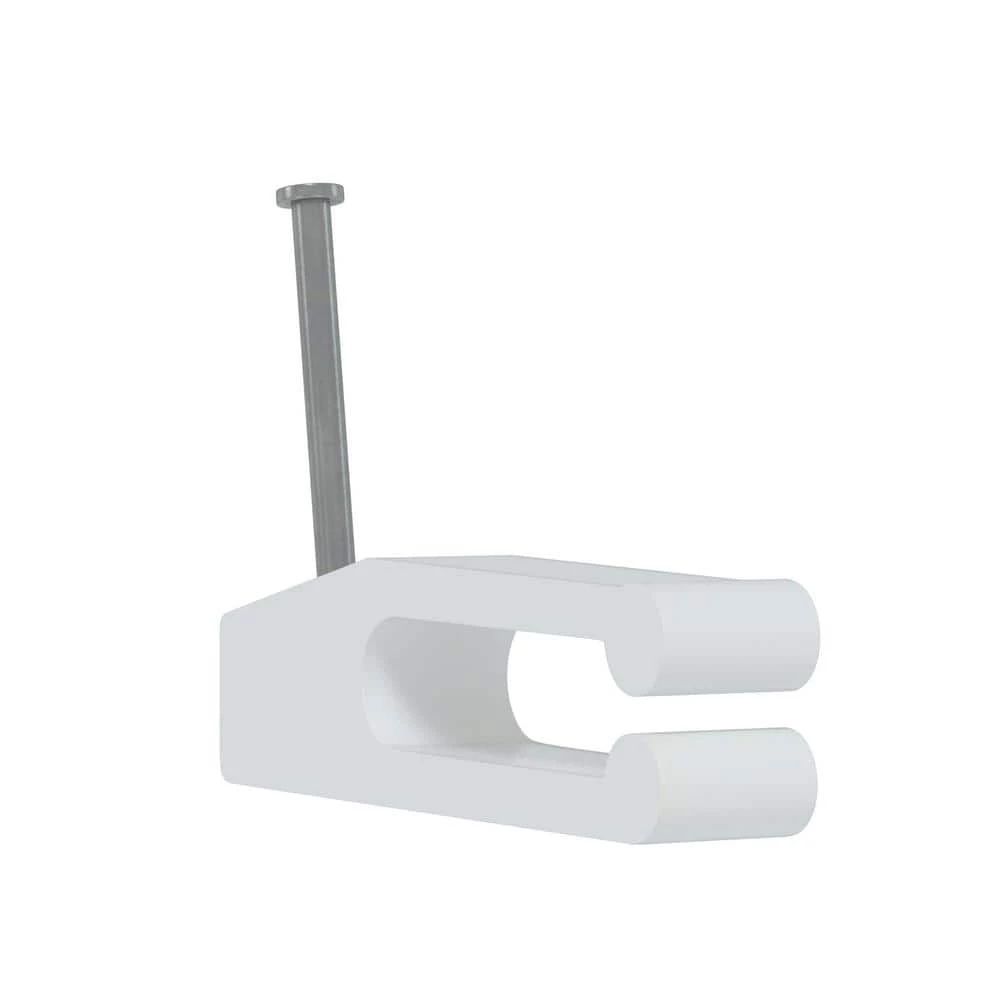 Commercial Electric Telephone Wire Nail-In Clips, White (20-Pack) 5 Commercial Electric Telephone Wire Nail-In Clips, White (20-Pack) - Image 3
