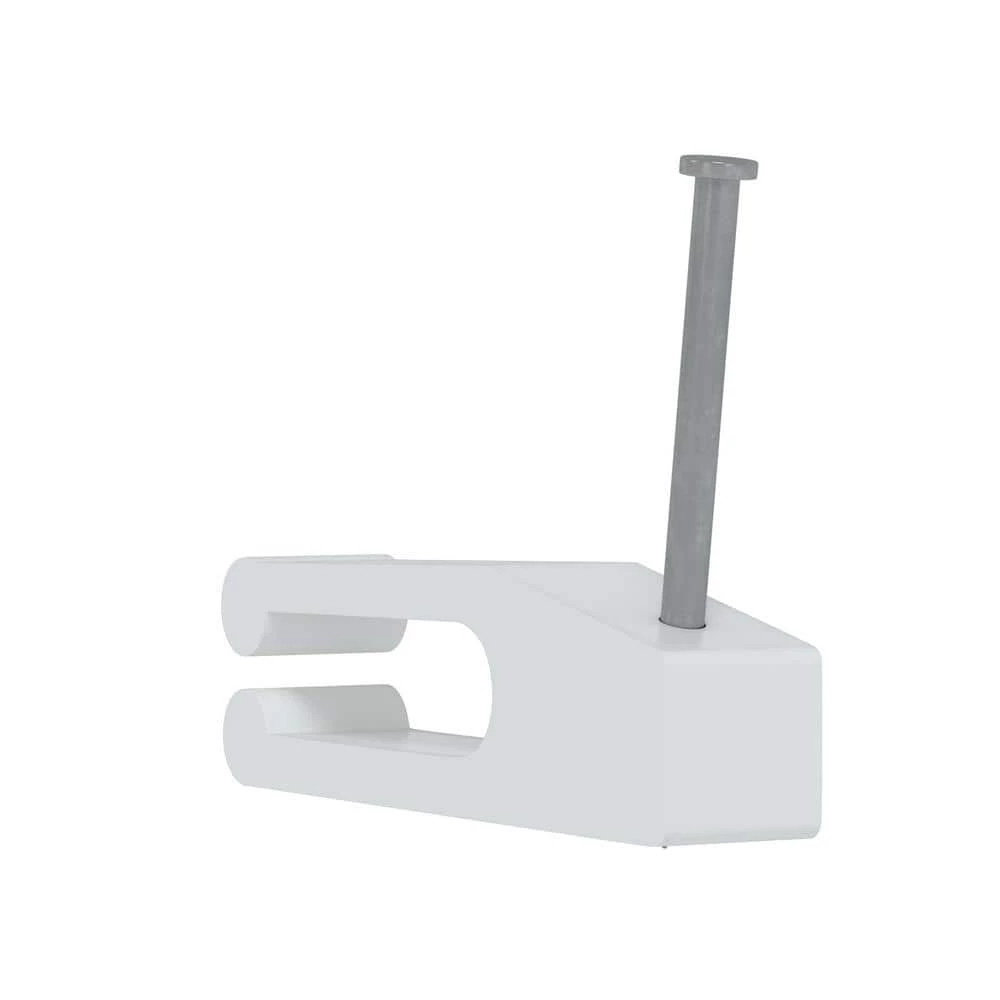 Commercial Electric Telephone Wire Nail-In Clips, White (20-Pack) 4 Commercial Electric Telephone Wire Nail-In Clips, White (20-Pack) - Image 2