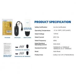 ELEGRP 1 ft. 15 Amp Auto Reset 2 Prong in-line Portable GFCI Replacement Plug Assembly -Extension Cords Sales Store elegrp gfci plugs eg20ca0201 1p 31 1000