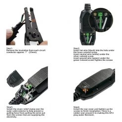 ELEGRP 1 ft. 15 Amp Auto Reset 3 Prong in-line Portable GFCI Replacement Plug Assembly -Extension Cords Sales Store elegrp gfci plugs eg20ca0201 5p 1d 1000