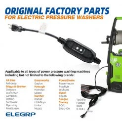 ELEGRP 1 ft. 15 Amp Auto Reset 3 Prong in-line Portable GFCI Replacement Plug Assembly -Extension Cords Sales Store elegrp gfci plugs eg20ca0201 5p 4f 1000